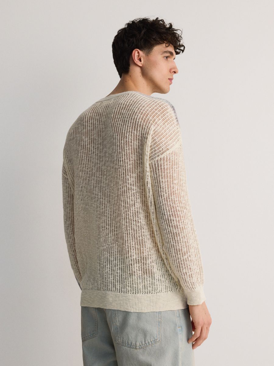 Wzorzysty sweter - wielobarwny - RESERVED - 4