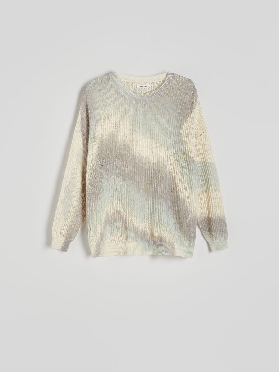 Wzorzysty sweter - wielobarwny - RESERVED - 5