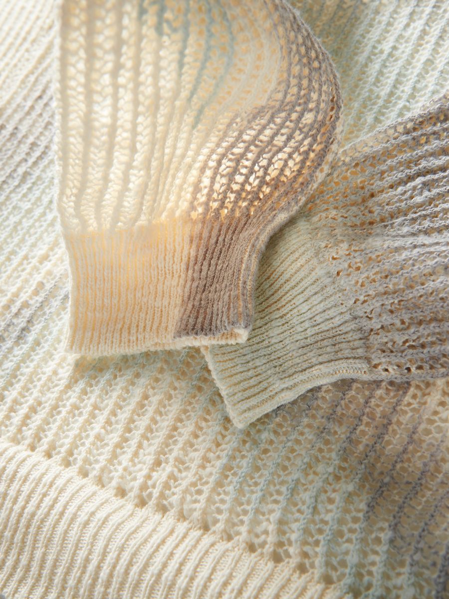 Wzorzysty sweter - wielobarwny - RESERVED - 6