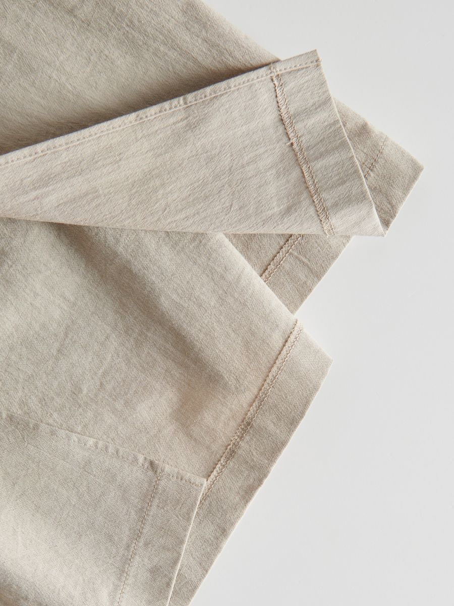Dress with draping - beige - RESERVED - 5