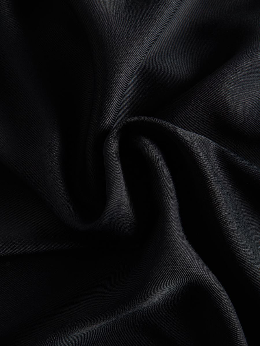 Viscose wrap front blouse - black - RESERVED - 7