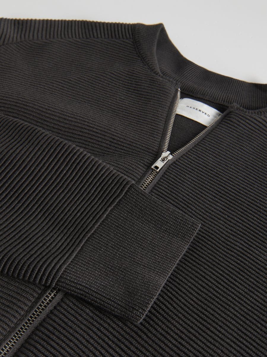 Zip up jumper - dark grey - RESERVED - 4
