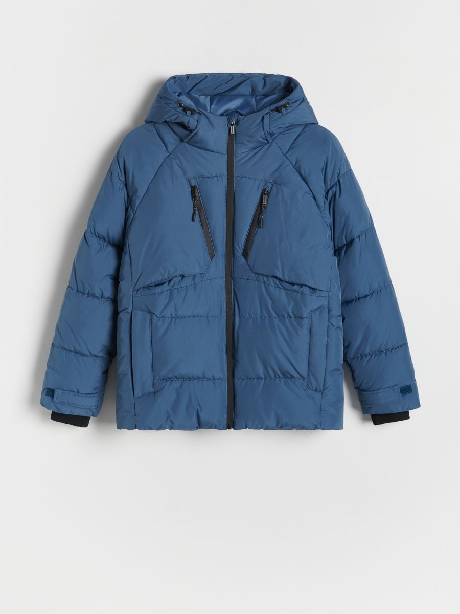 Insulated jacket with hood