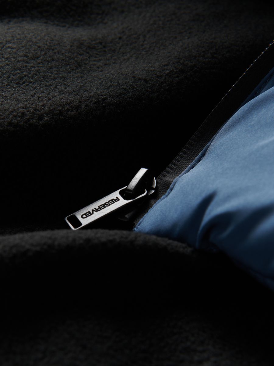 Insulated jacket with hood - steel blue - RESERVED - 6