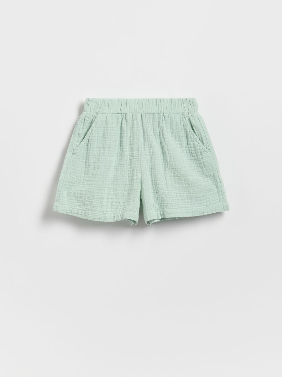 Muslin shorts - pale green - RESERVED - 3