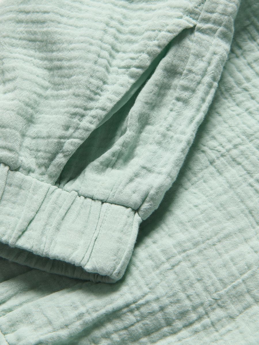 Muslin shorts - pale green - RESERVED - 5