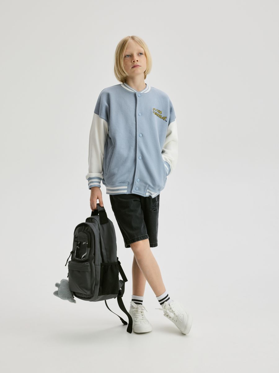Backpack with pendant - dark grey - RESERVED - 5