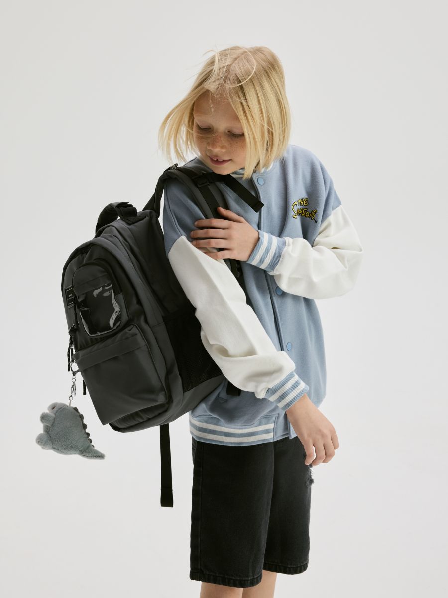 Backpack with pendant - dark grey - RESERVED - 6
