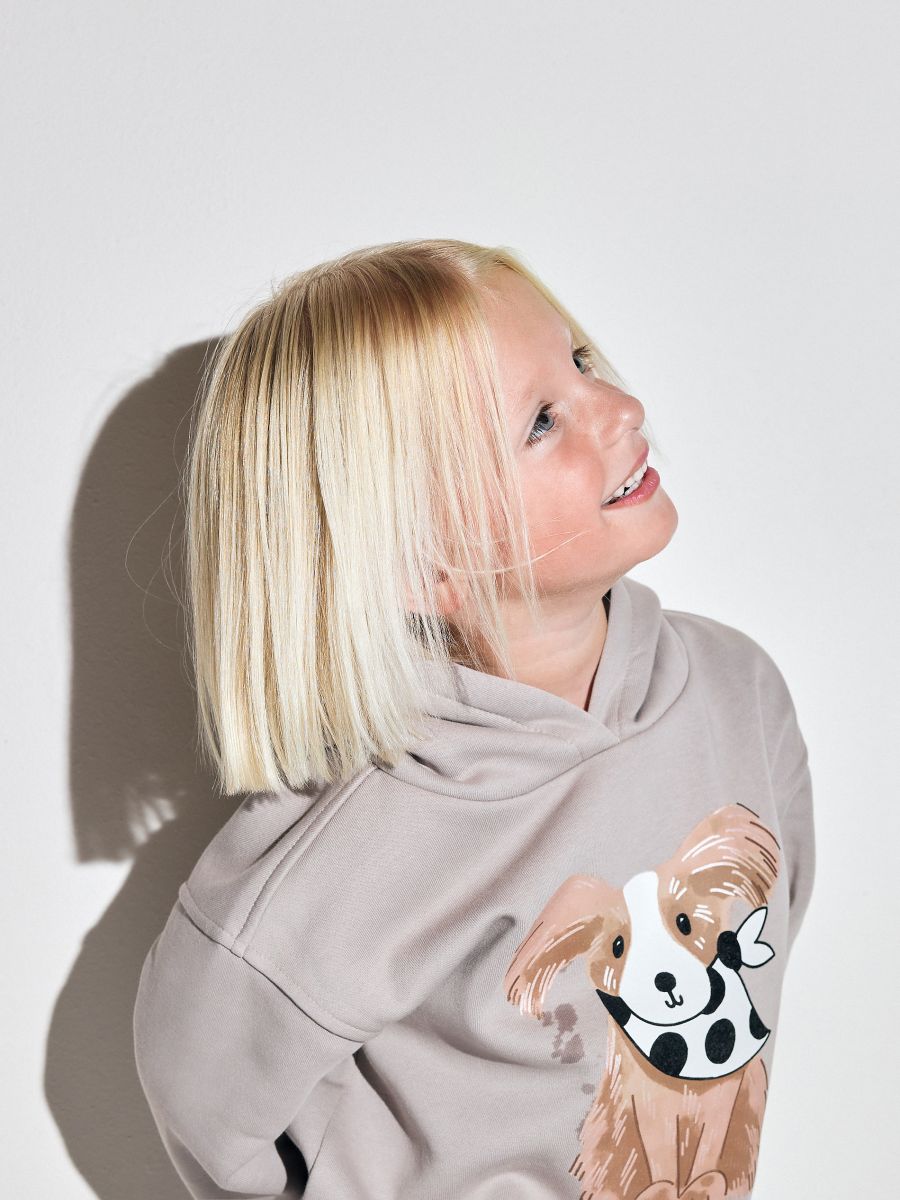 Sweatshirt with appliqué - light grey - RESERVED - 6