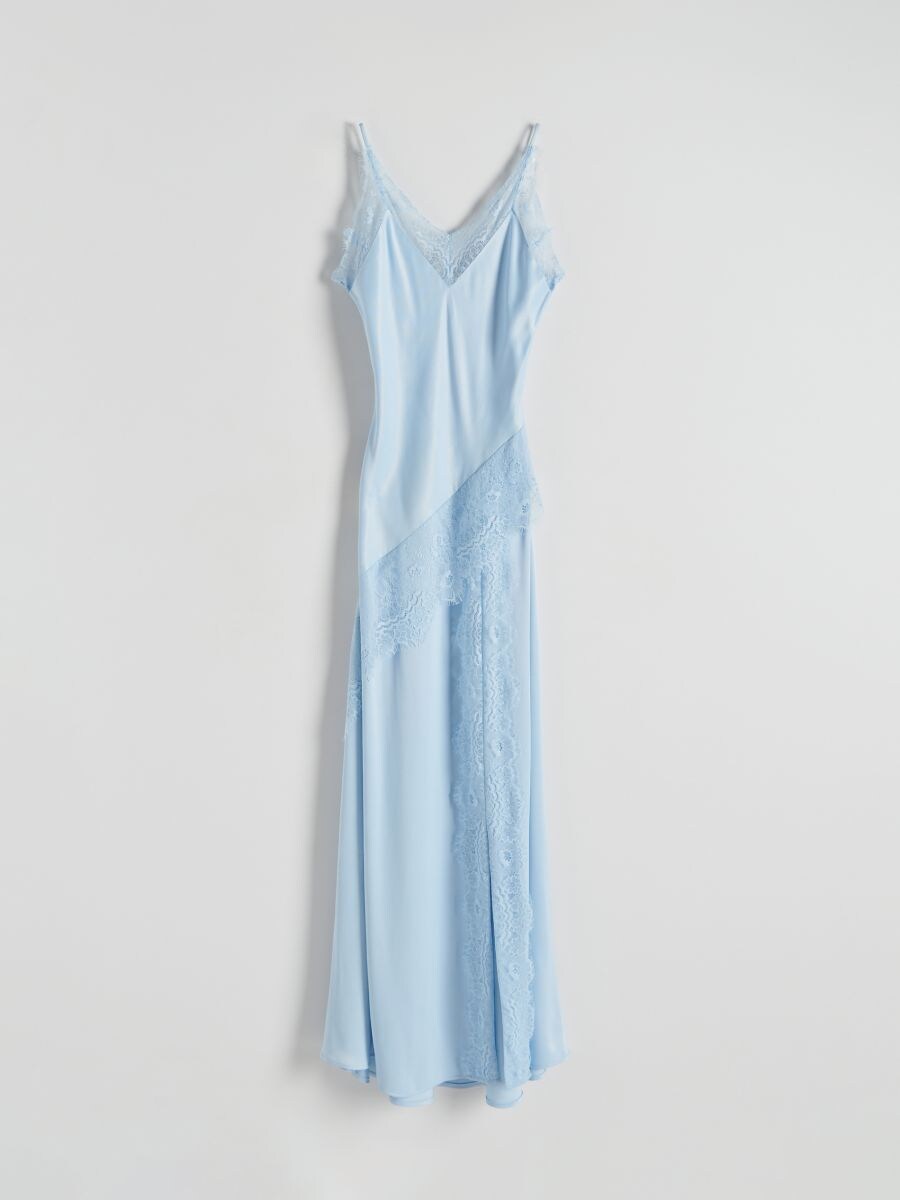 Lingerie maxi dress Color pale blue RESERVED 9954O 05X