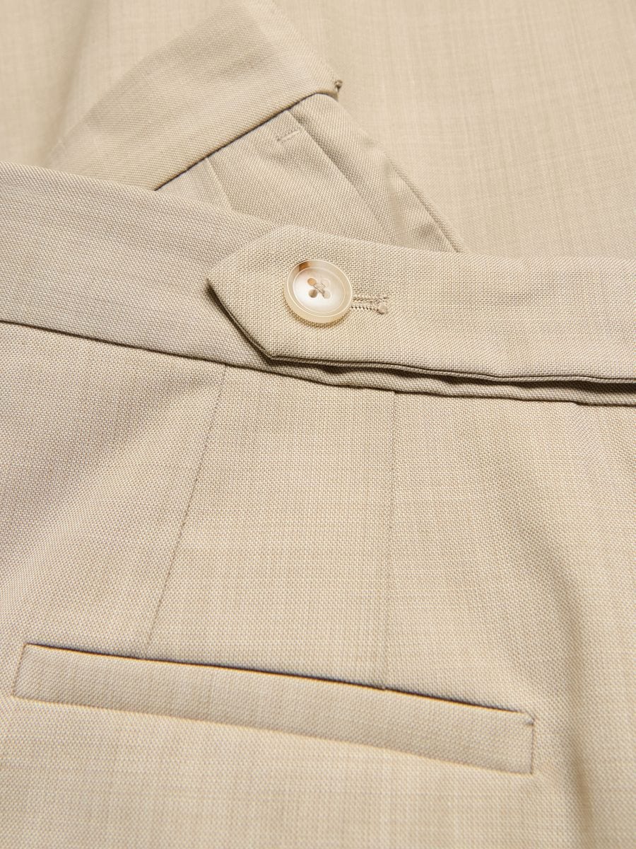 Elegantne pantalone s vunom - bež - RESERVED - 2