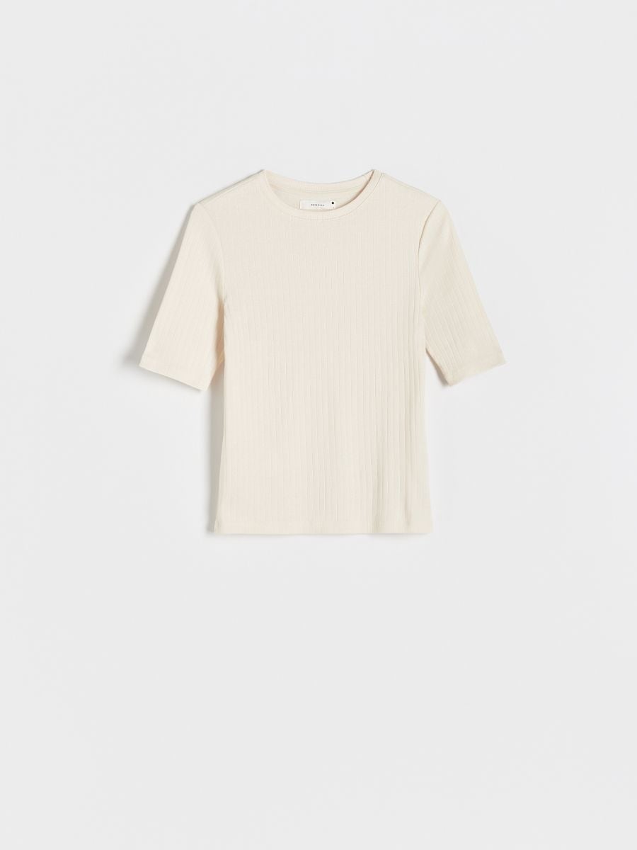 Jersey blouse - cream - RESERVED - 3