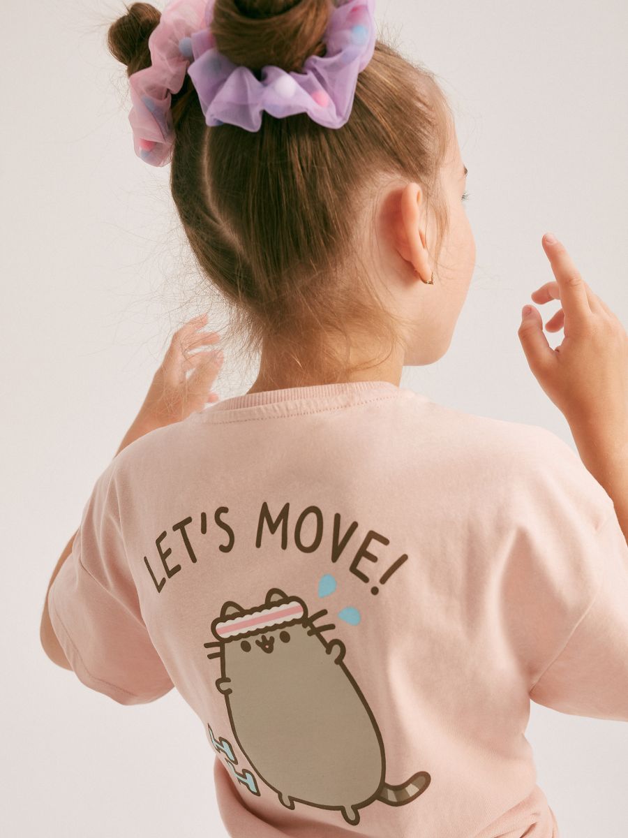 Pusheen pamutpóló - pasztellpink - RESERVED - 2