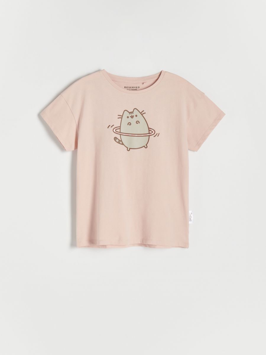 Pusheen pamutpóló - pasztellpink - RESERVED - 4