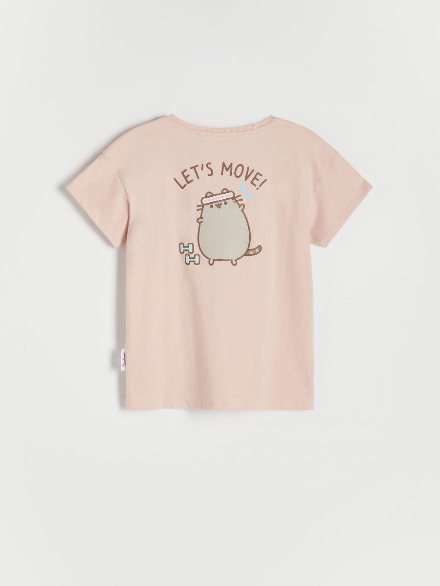 Pusheen pamutpóló - pasztellpink - RESERVED - 7