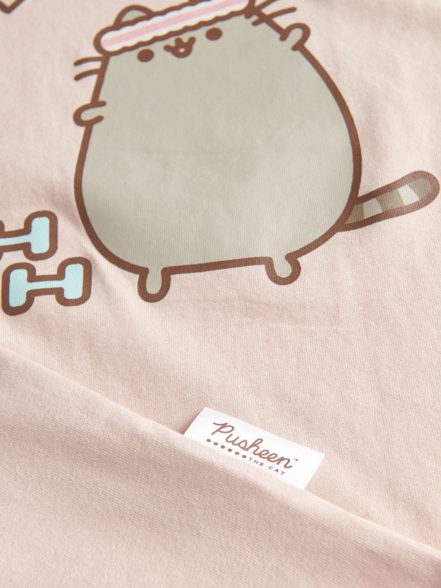 Pusheen pamutpóló - pasztellpink - RESERVED - 3