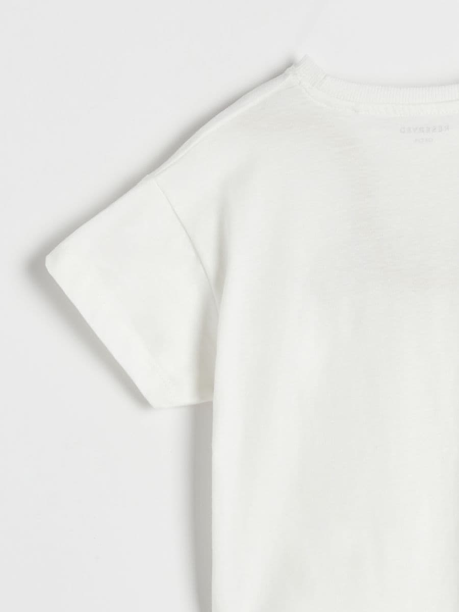 T-shirt with print - cream - RESERVED - 4