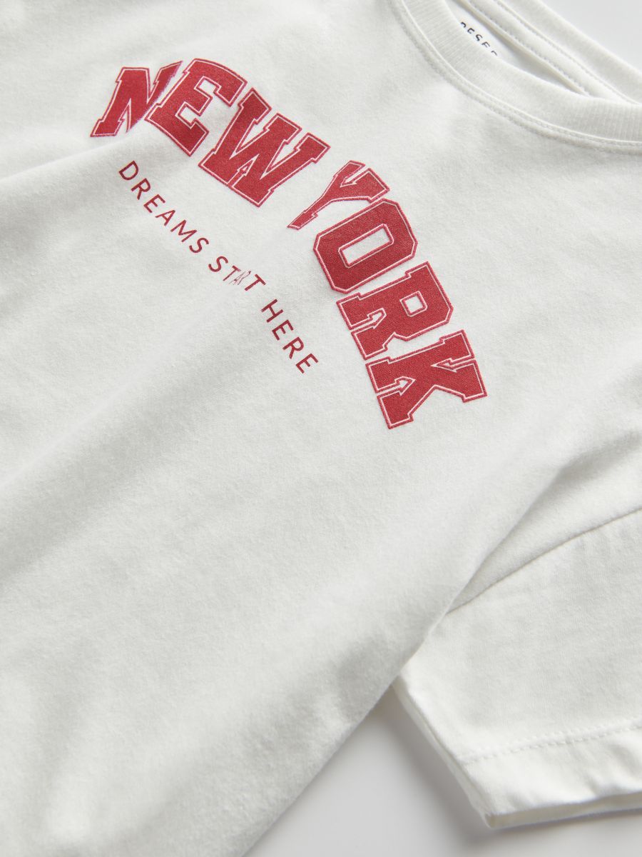 T-shirt with print - cream - RESERVED - 3