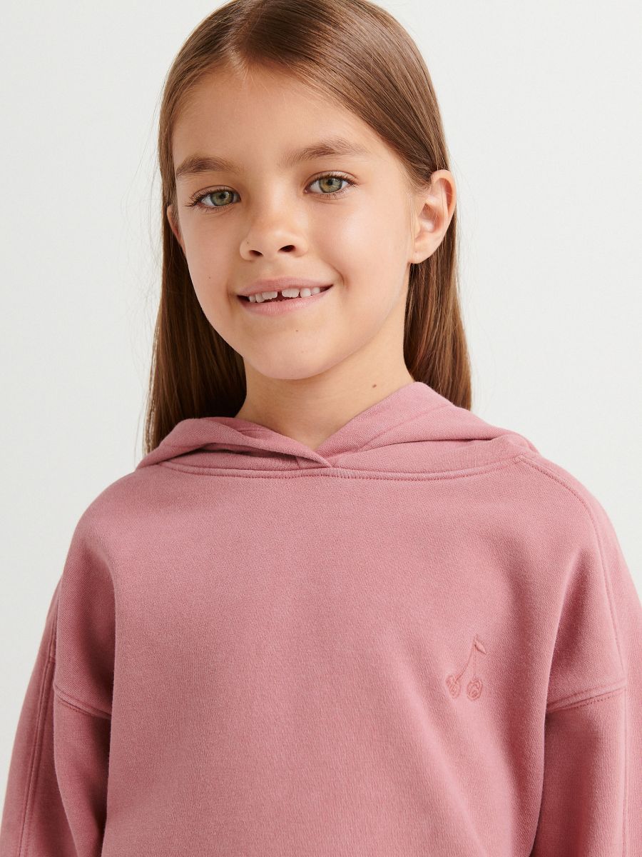 Hoodie - dusty rose - RESERVED - 3