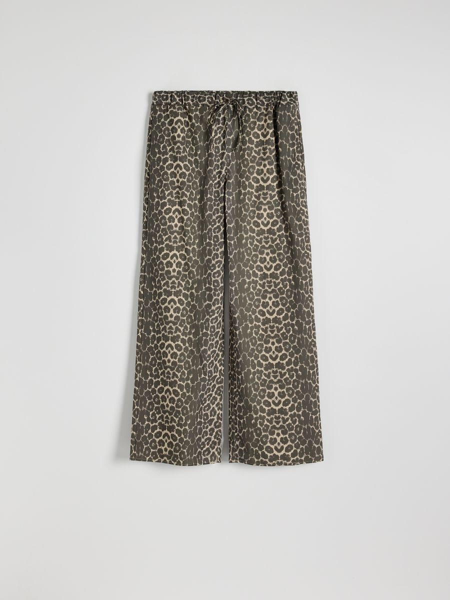 Broek met wijde pijpen en dierenprint - meerkleurig - RESERVED - 6