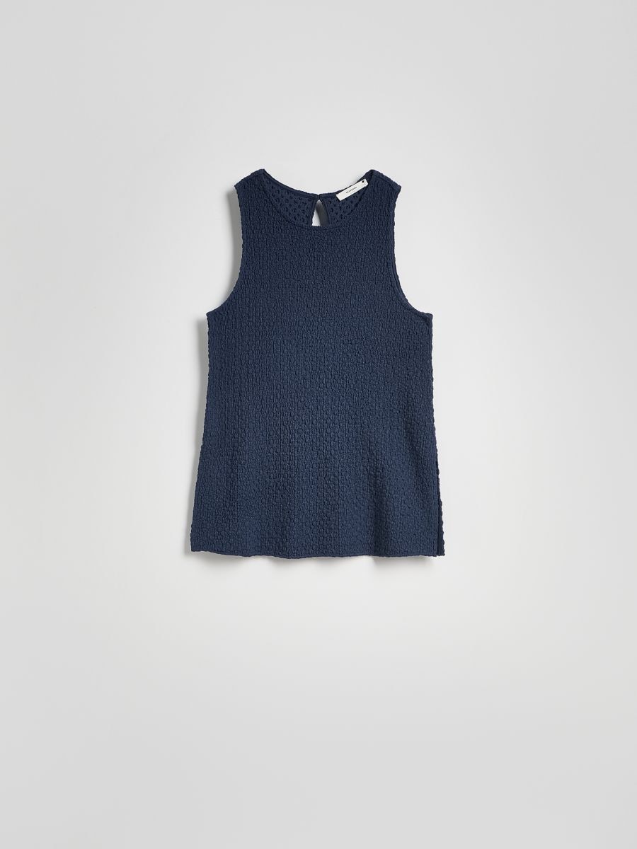 Textured top - navy - RESERVED - 5