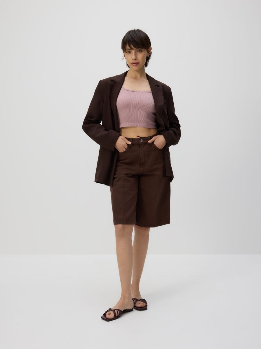 Cami crop top - dusty rose - RESERVED - 4