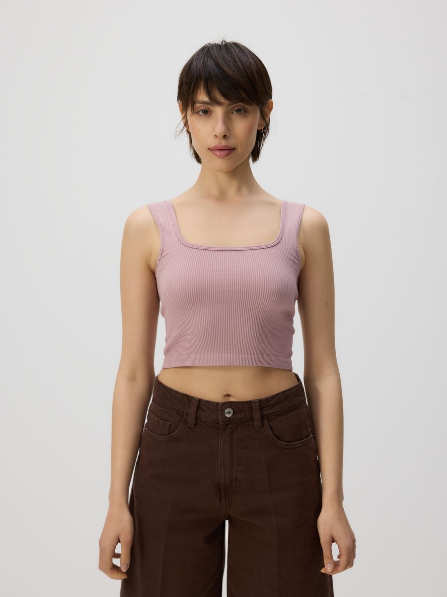 Cami crop top - dusty rose - RESERVED - 2