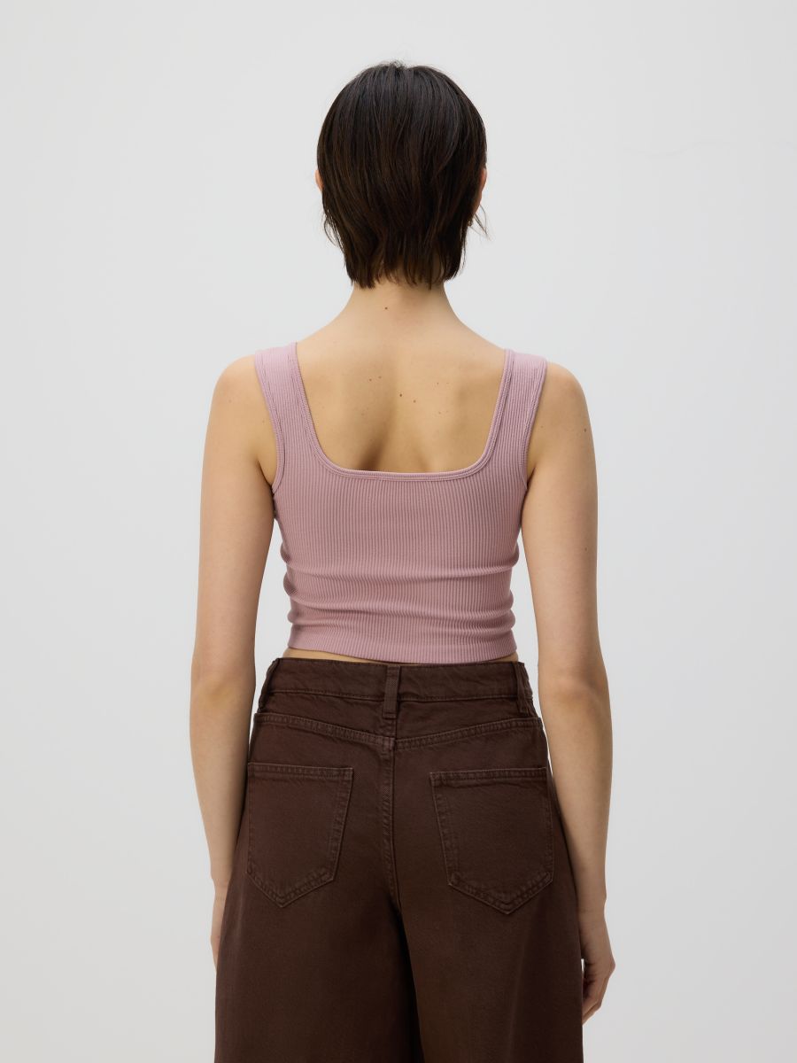 Cami crop top - dusty rose - RESERVED - 3