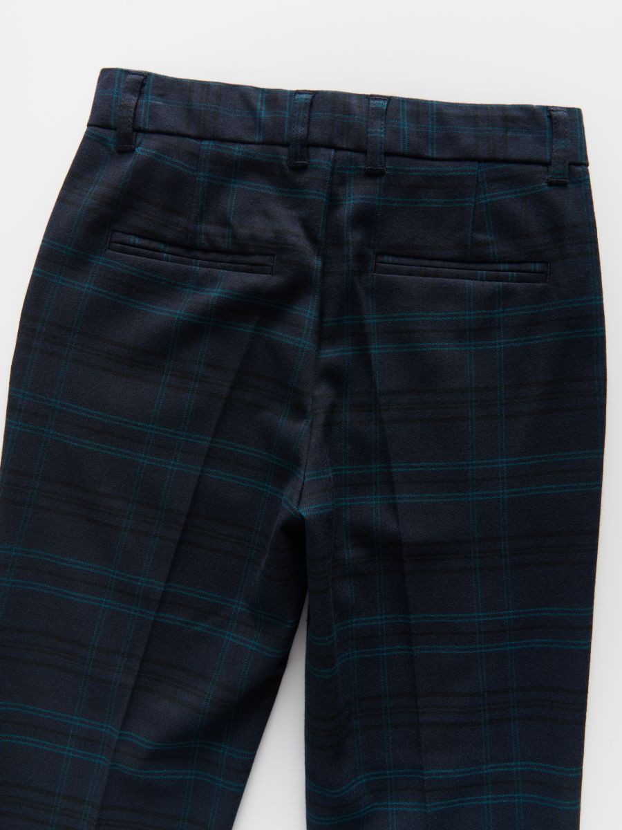 Smart trousers with viscose blend - navy - RESERVED - 3