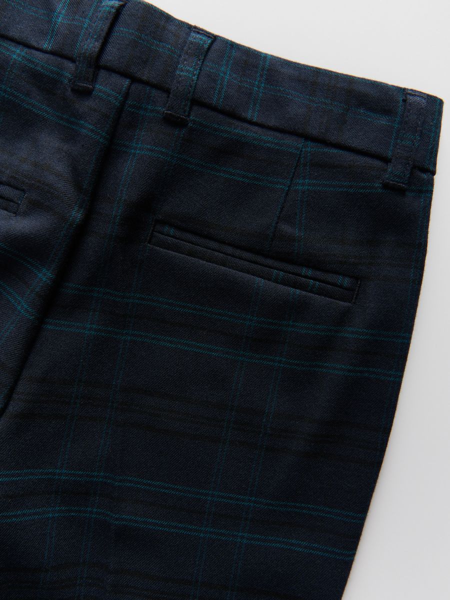 Smart trousers with viscose blend - navy - RESERVED - 7