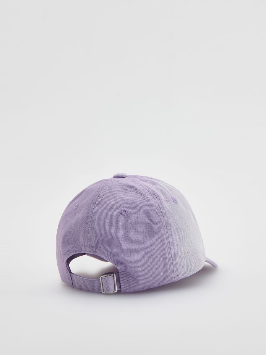 Cap with embroidery - lavender - RESERVED - 3