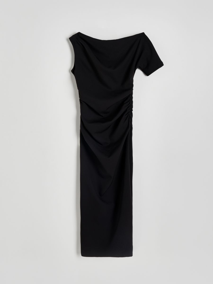 Dress with draping - black - RESERVED - 5