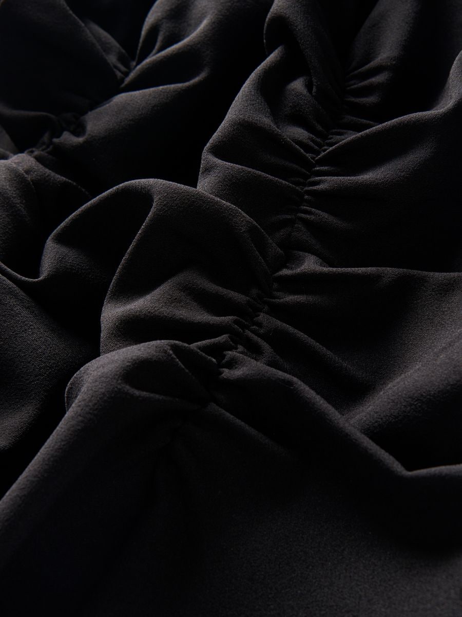 Dress with draping - black - RESERVED - 6