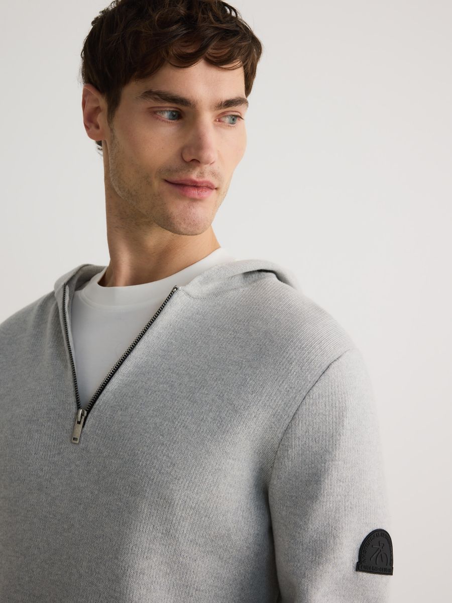 Hooded jumper - light grey - RESERVED - 3