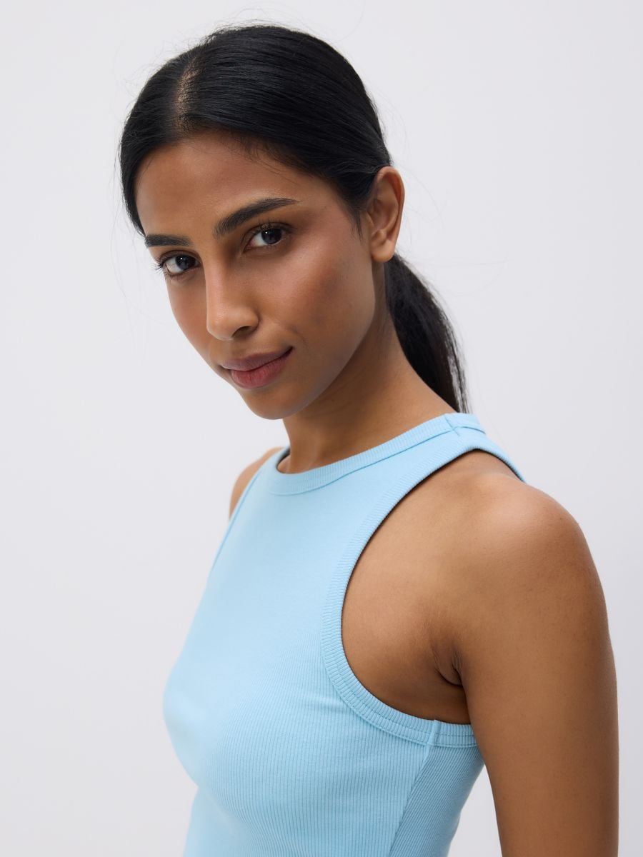 Cotton top - light turquoise - RESERVED - 3