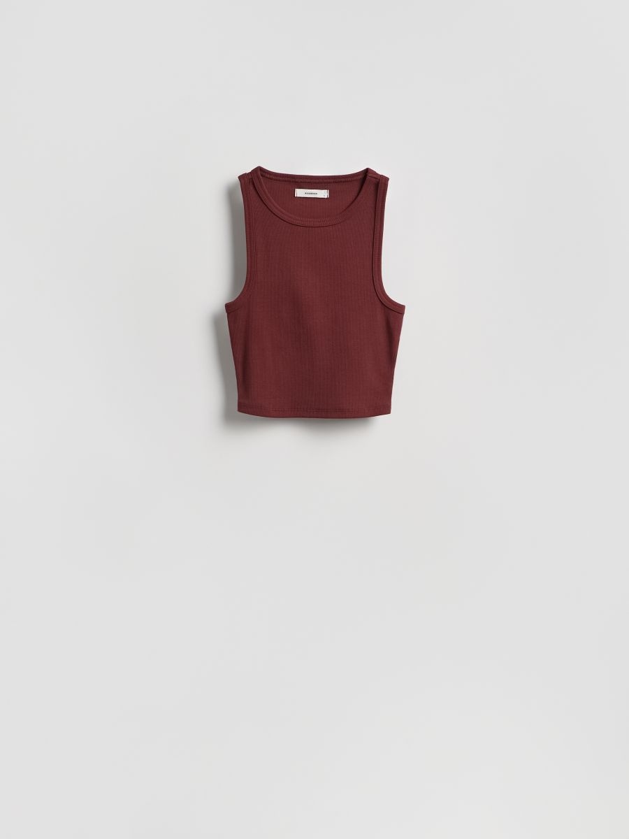 Cotton top - brown - RESERVED