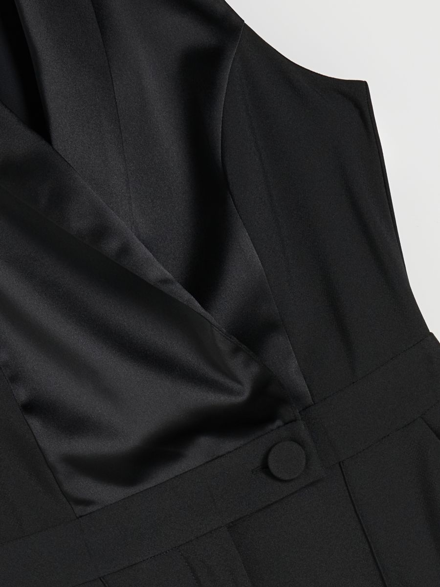 Plain jumpsuit - black - RESERVED - 6