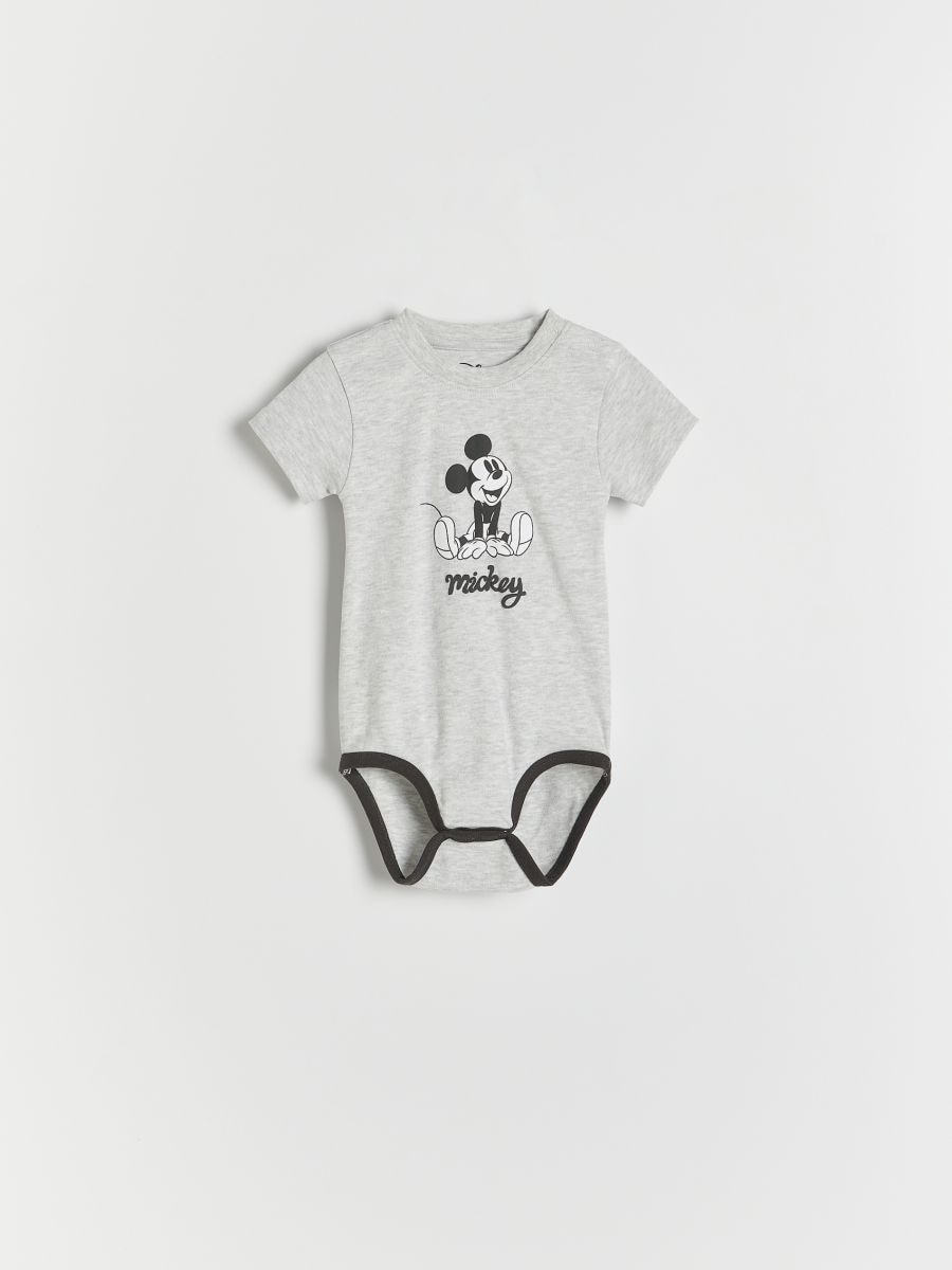Body aus Baumwolle Mickey Mouse, 2er-Pack - blassblau - RESERVED - 2