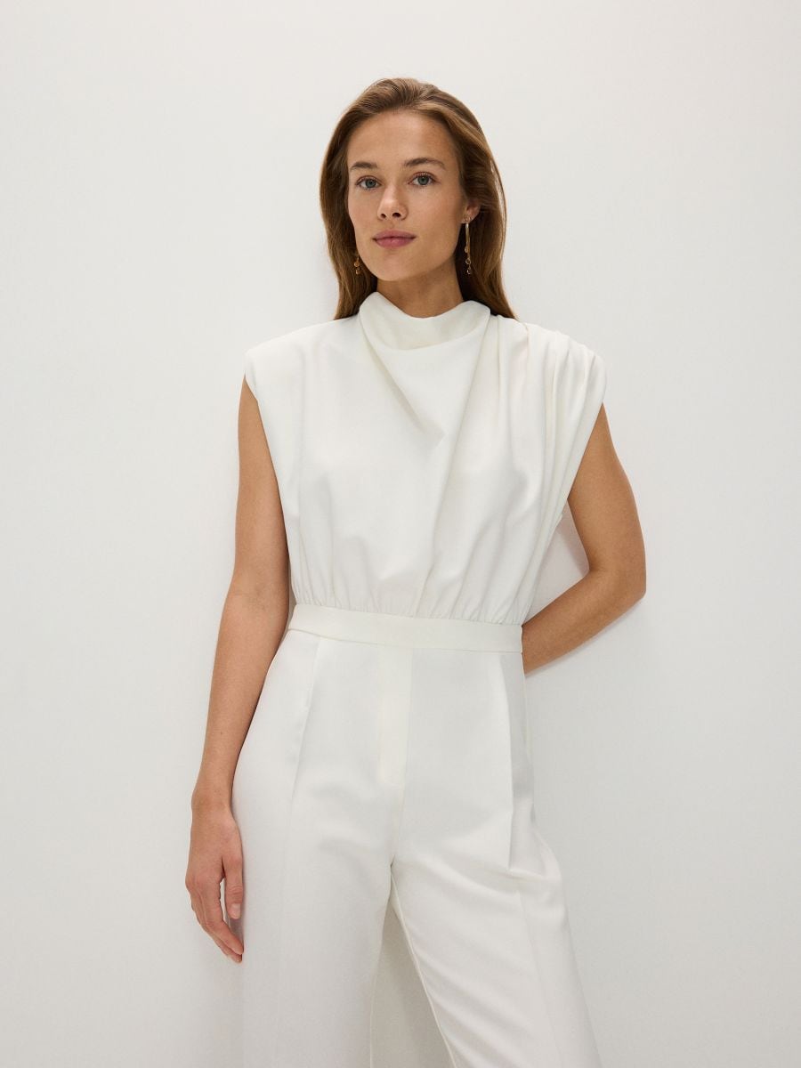 LADIES` JUMPSUIT - cream - RESERVED - 2