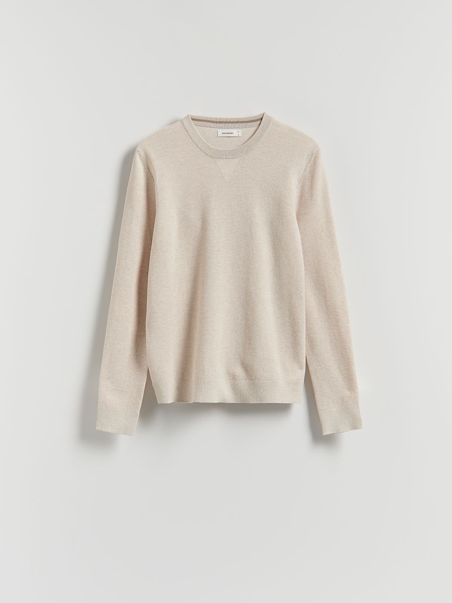 Structural cotton jumper - nude - RESERVED