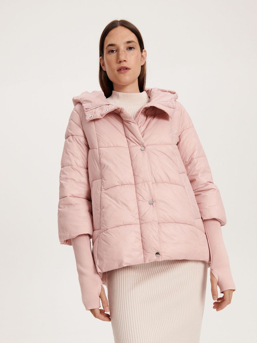 Jacket with ribbed cuffs - pastel pink - RESERVED - 2