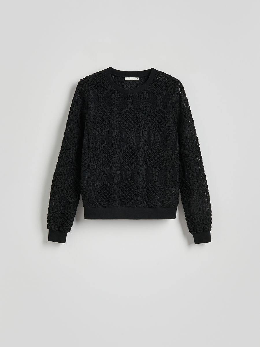 Blouse with embroidery detailing - black - RESERVED - 5