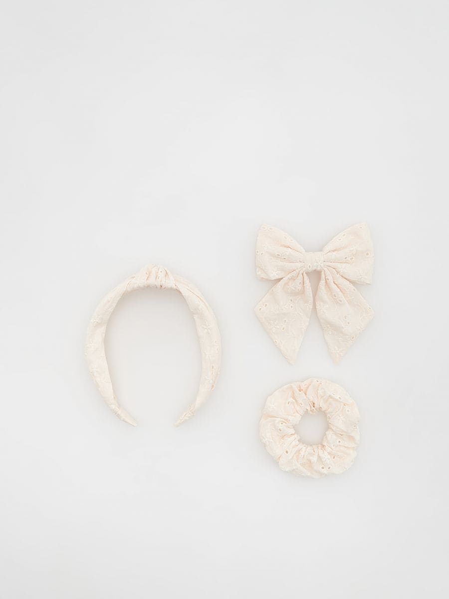 Haarschmuck-Set - beige - RESERVED - 3