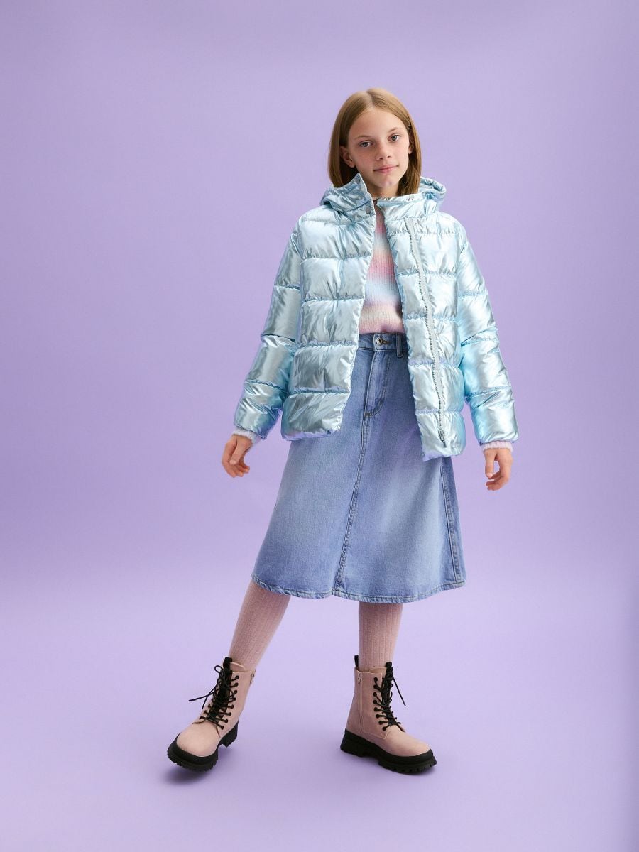 Quilted metallic jacket - multicolor - RESERVED - 5