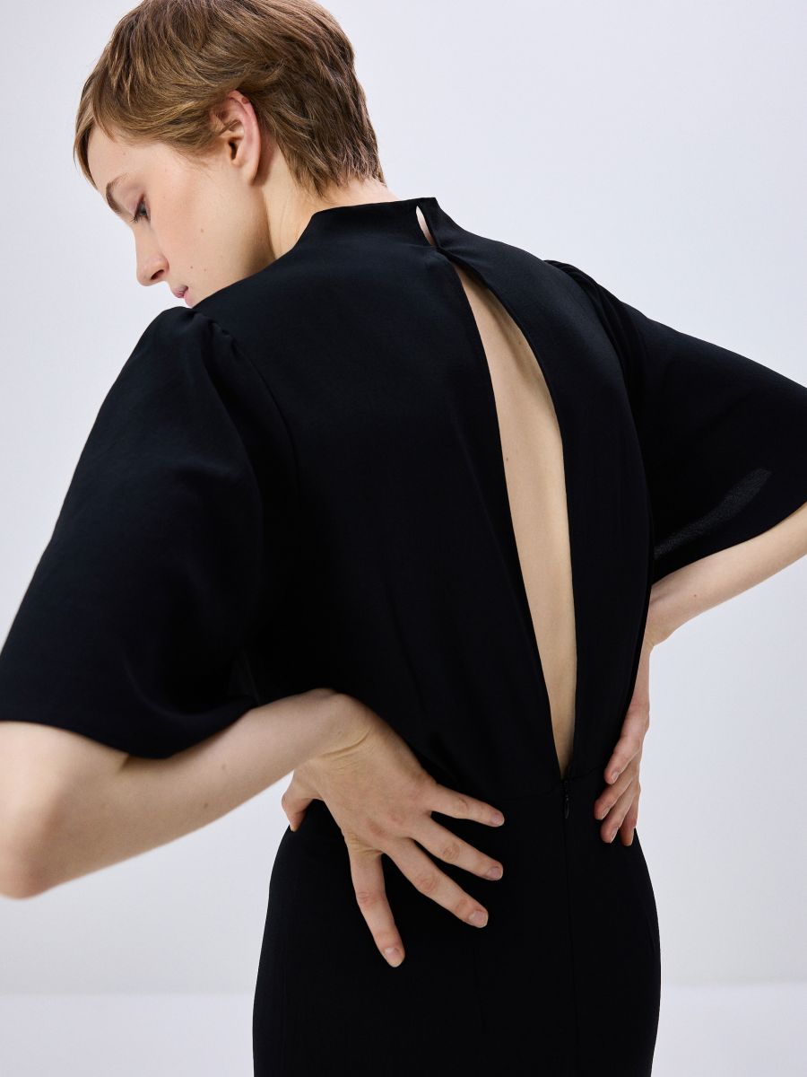 Short-sleeved jumpsuit - black - RESERVED - 2