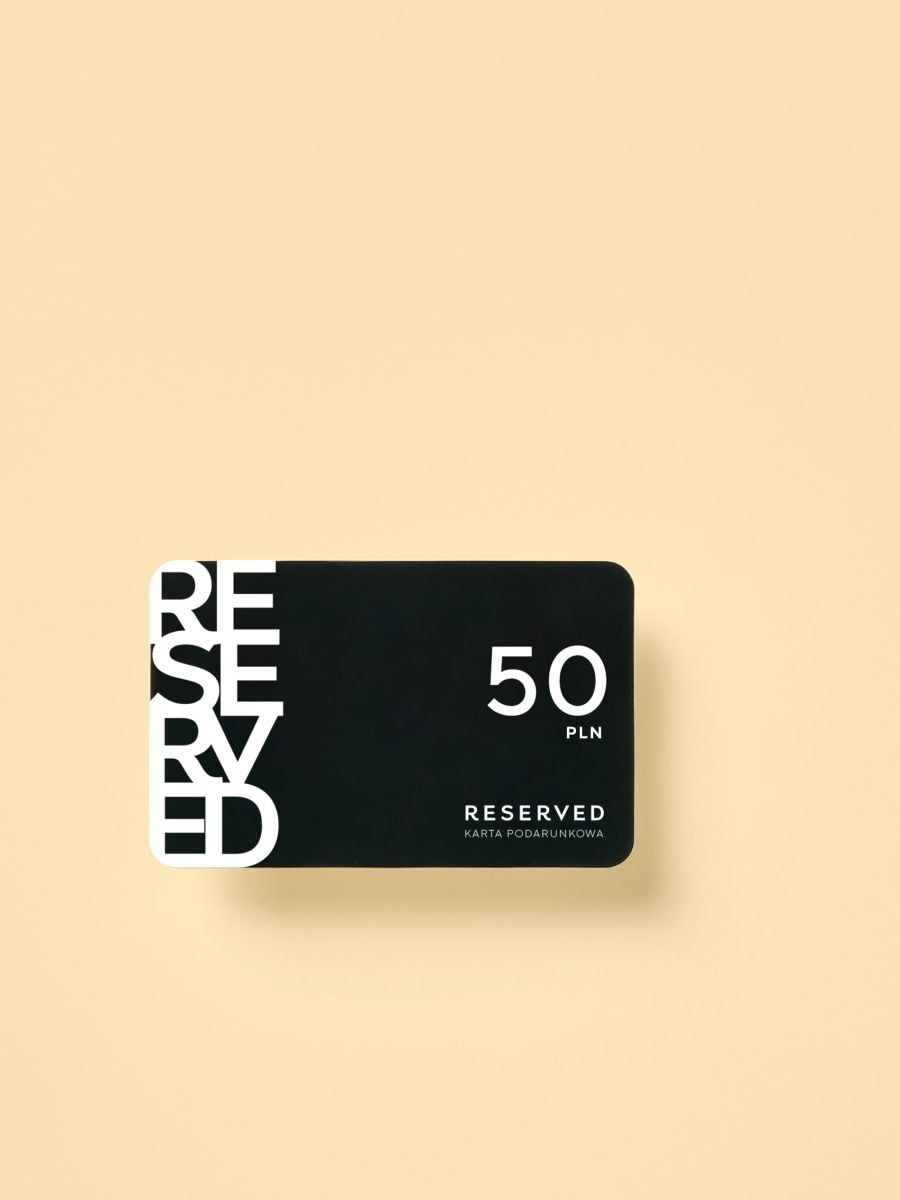 Karta podarunkowa - biały - RESERVED