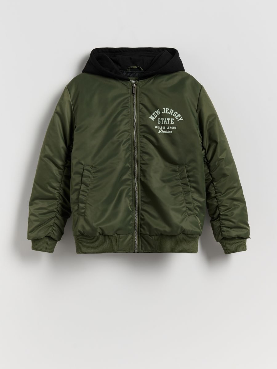 Oversize-Bomberjacke - olivgrün - RESERVED