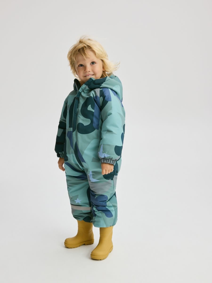 Overall mit Kapuze - blaugrün - RESERVED