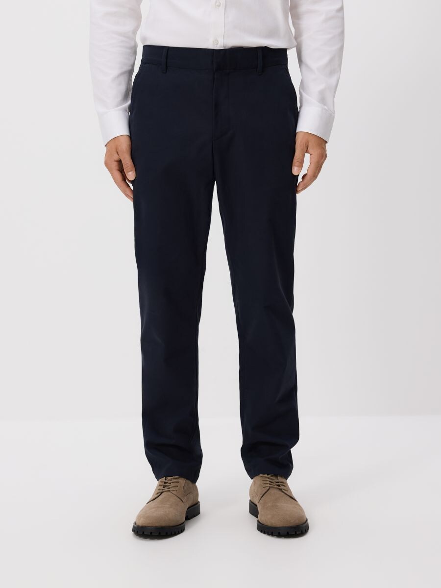 Pantalon chino à carreaux - marine - RESERVED