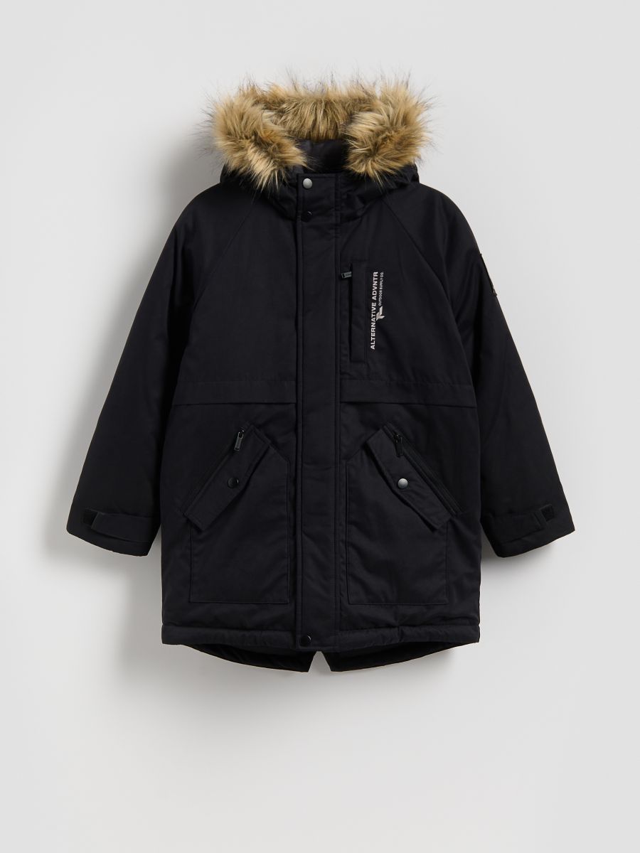 Hooded jacket - black - RESERVED